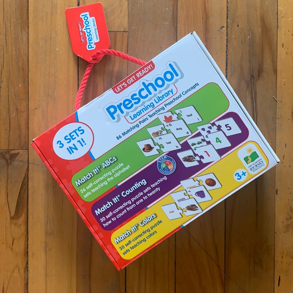 $5 SALE! NWT 3 in 1 puzzle: colors, letters, numbers